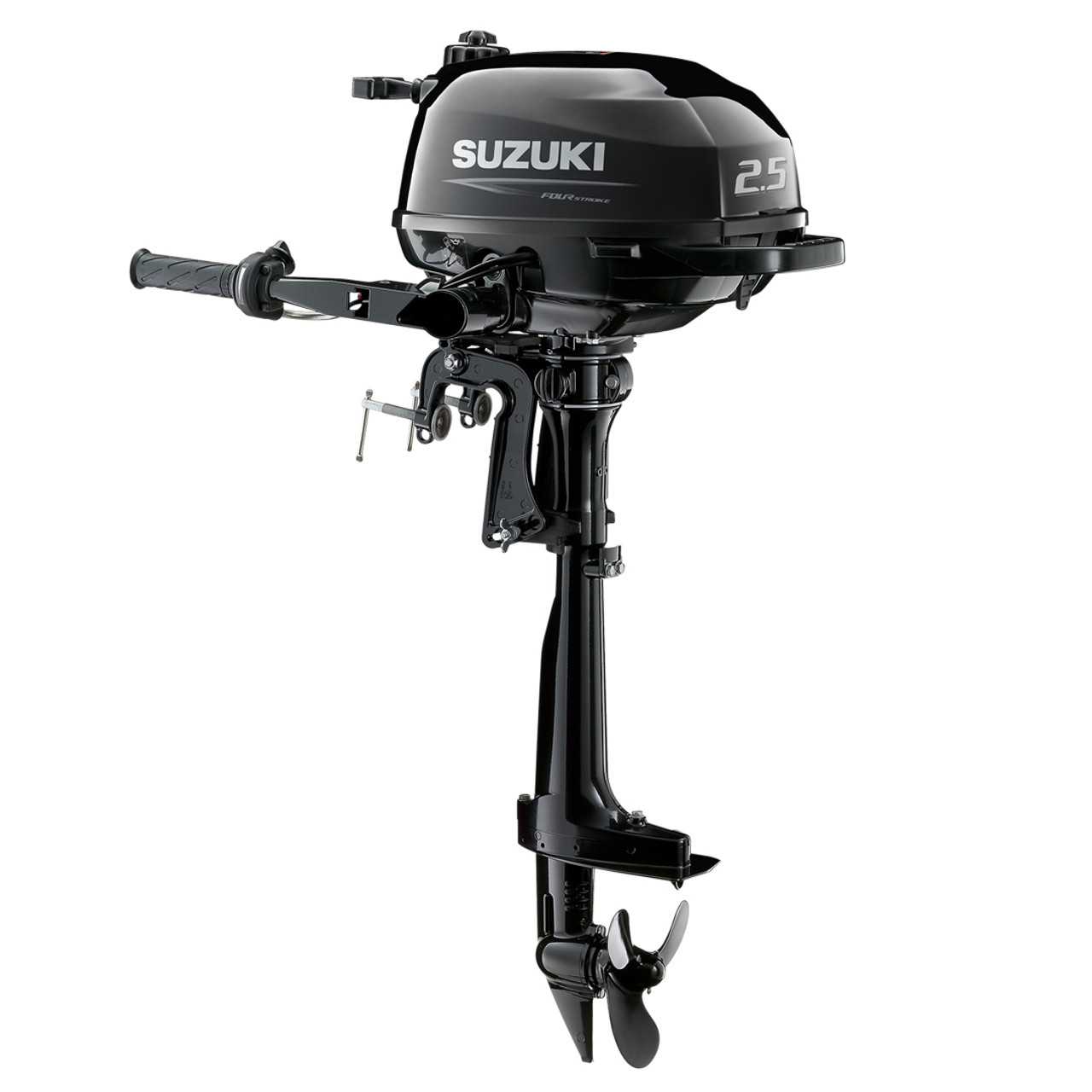 Suzuki 2.5 HP Outboard Motor DF2.5S5, Lightweight | 4-Stroke | Short Shaft